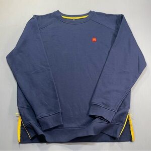 McDonald's Apparel Collection, Crew, Rubber Logo, Navy, Zipper Slits - Large